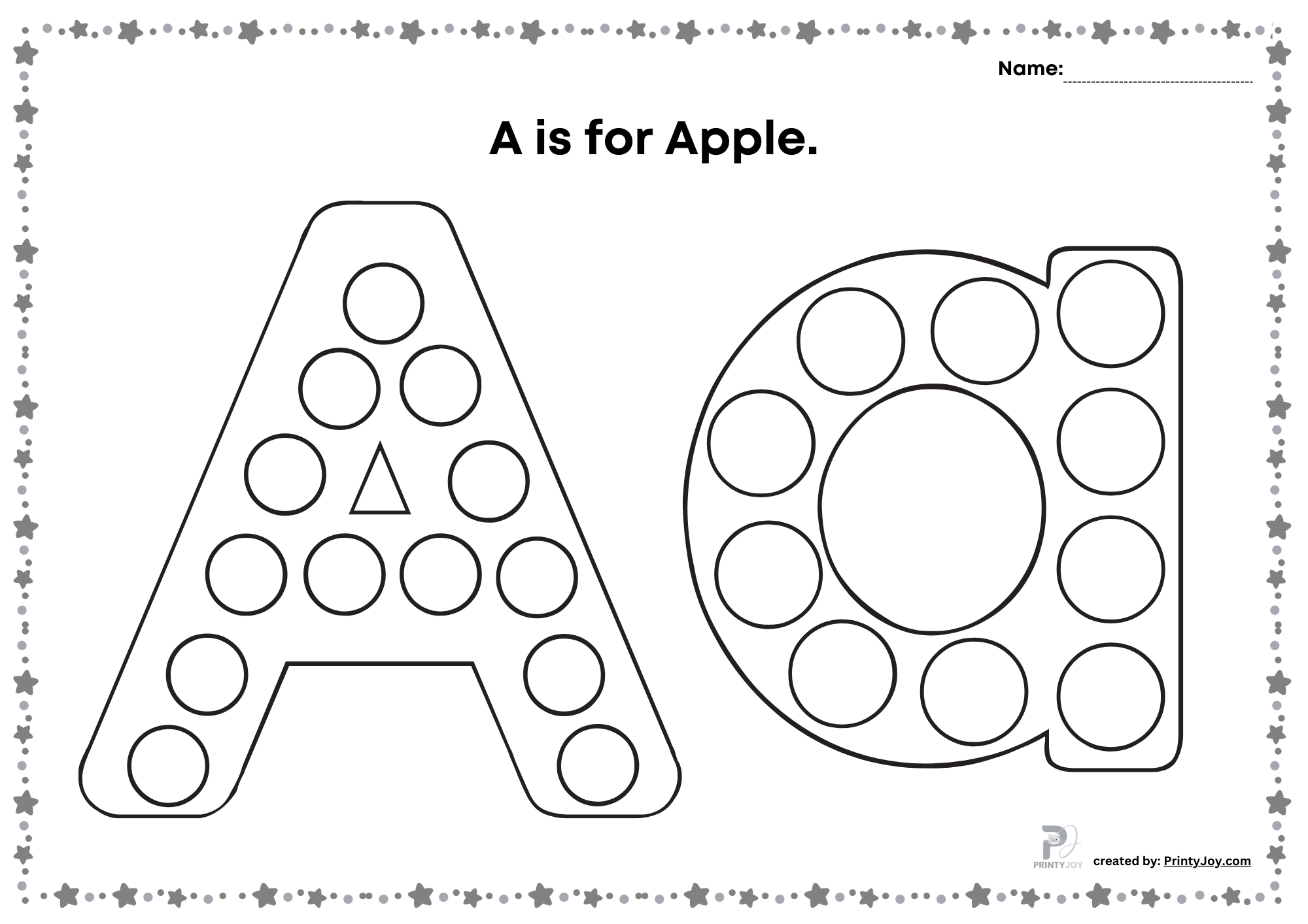 Dot Marker Printables Free Alphabet