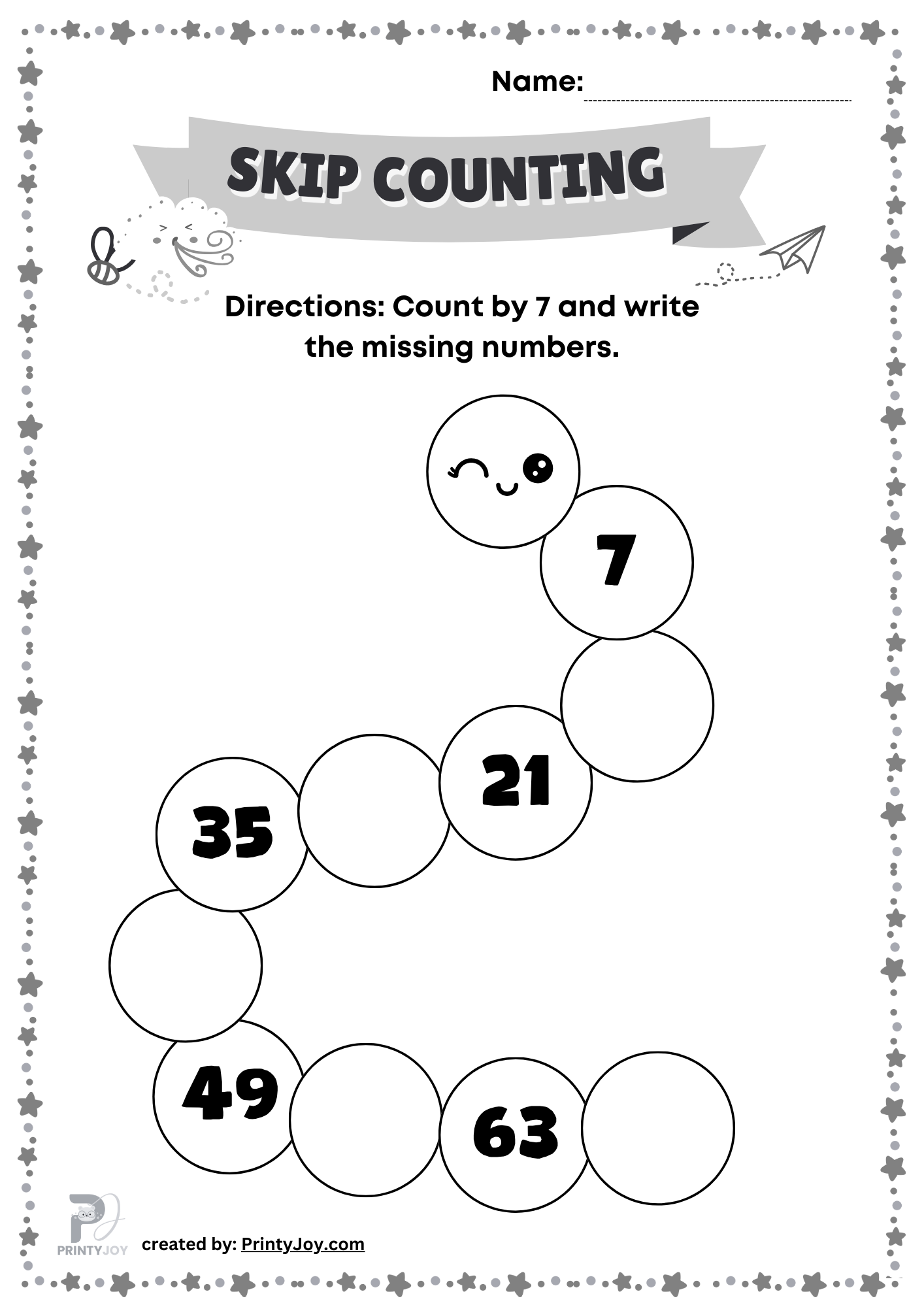 Skip Counting Worksheets Free Printables