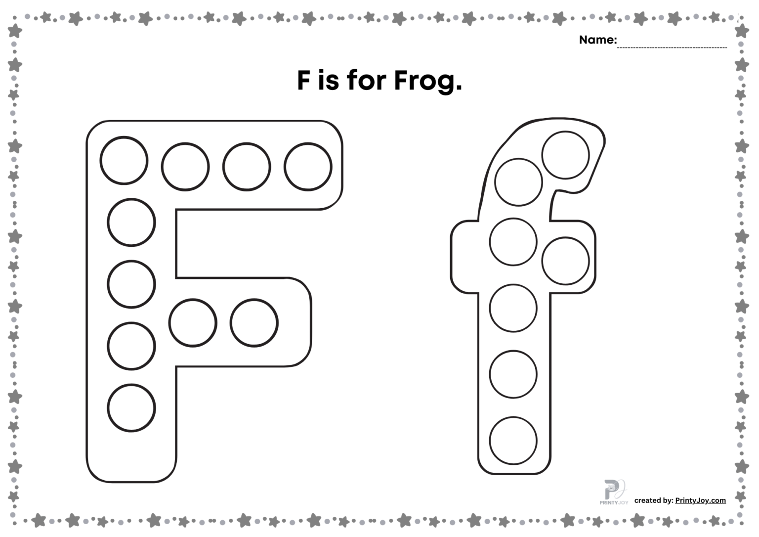 Dot Marker Printables Free Alphabet