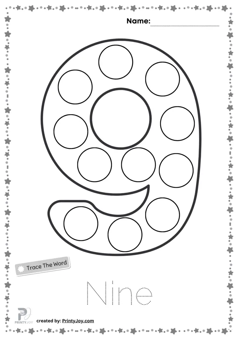 Do A Dot Number Printables PDF Free Download