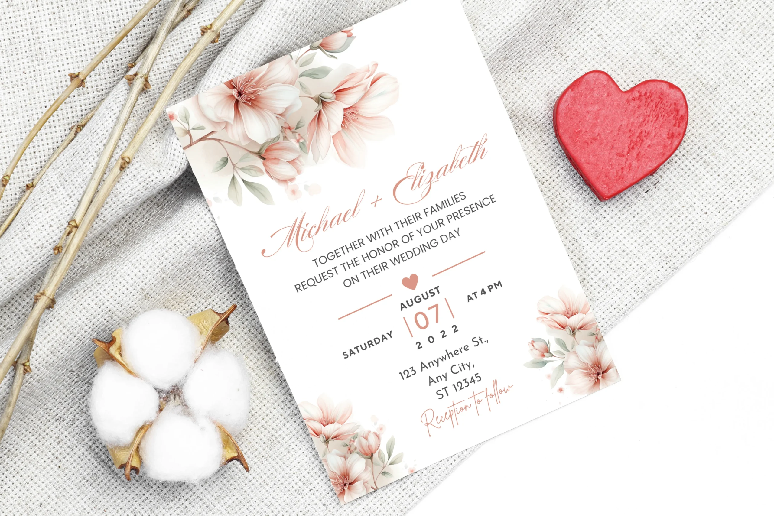 Canva Wedding Invitation Template Free