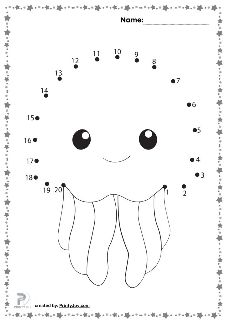 Dot to dot printable octopus pdf