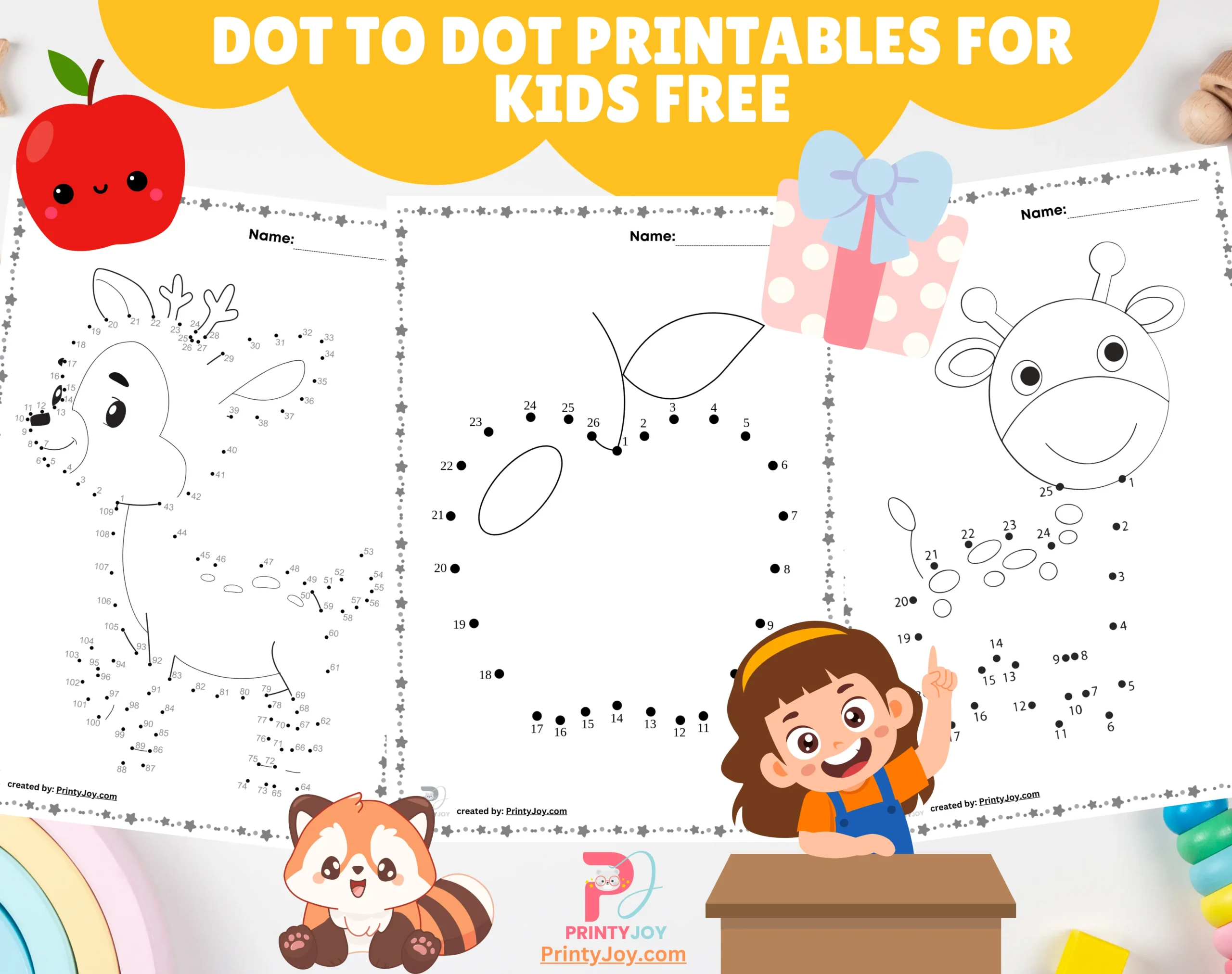 Dot To Dot Printables For Kids Free