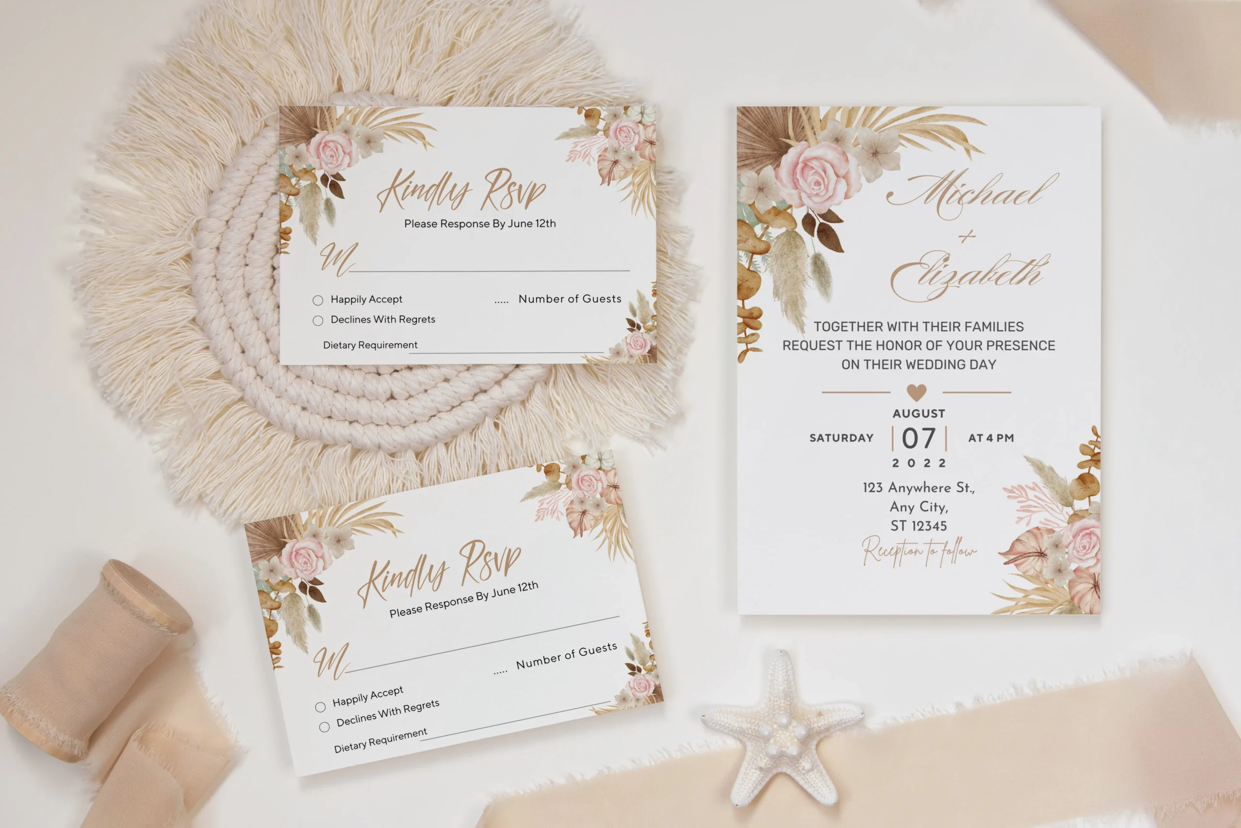 Free RSVP Wedding Card