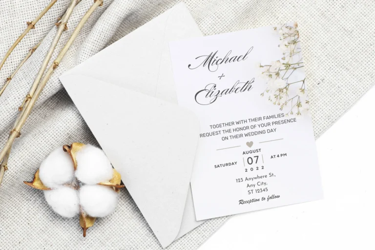 Free Simple Wedding Invitations Elegant Template