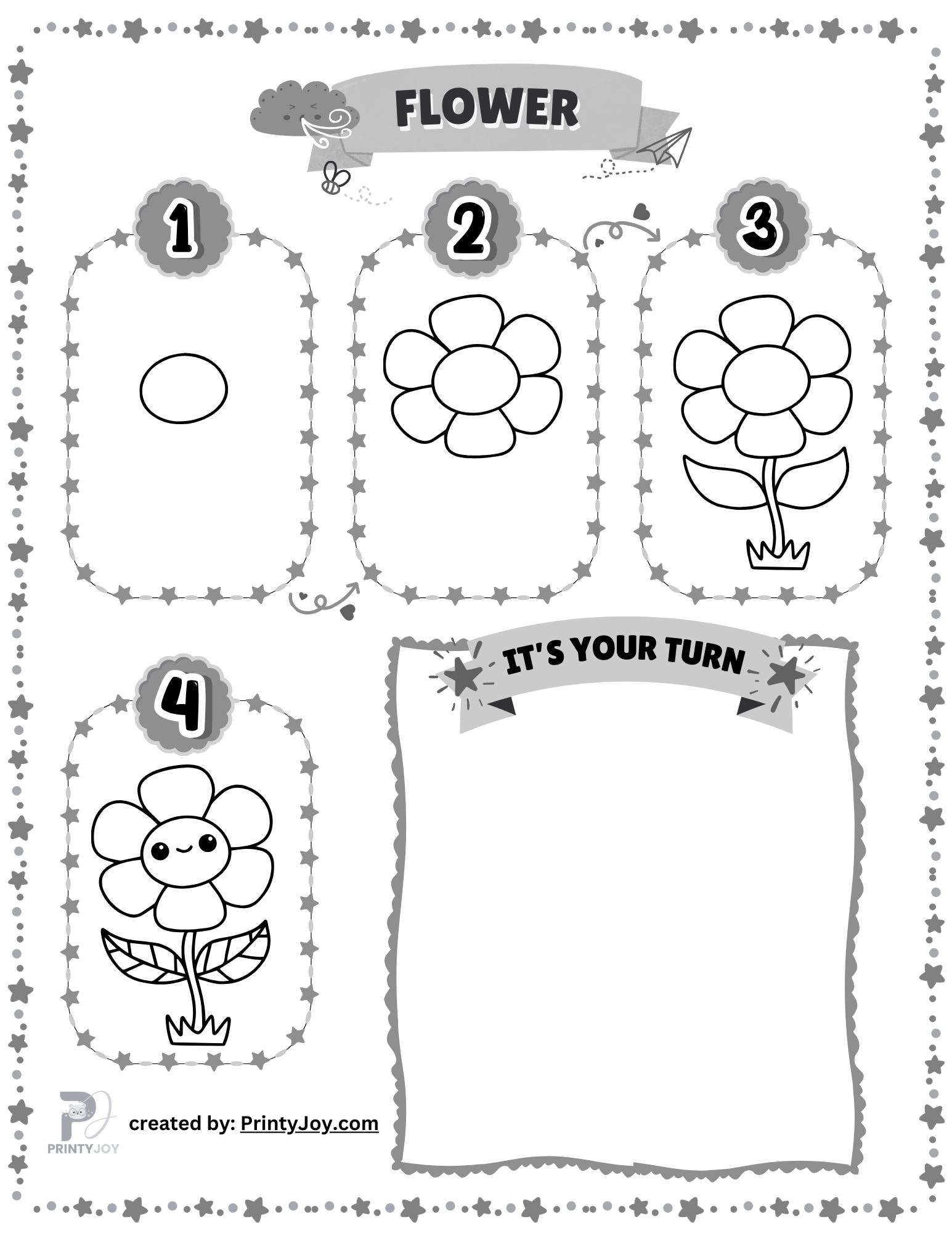 How To Draw For Kids Step by Step Free Printables