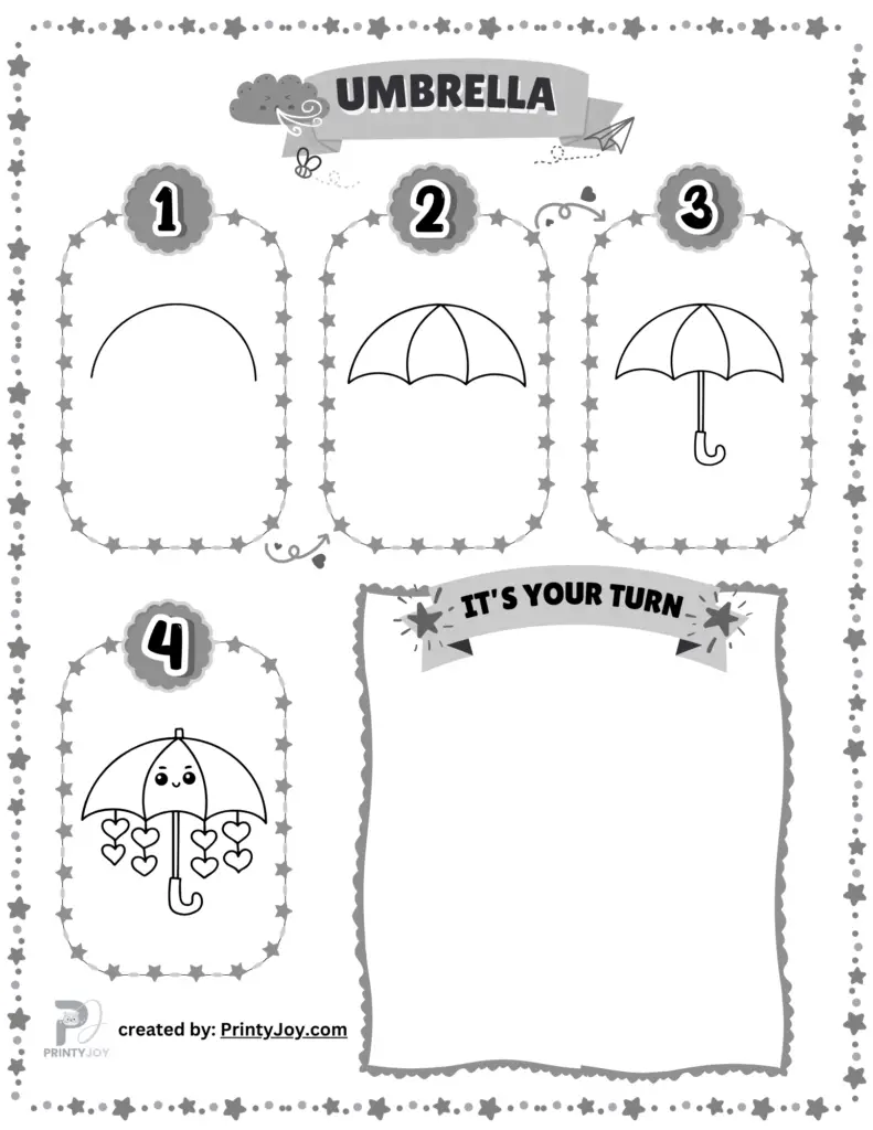 How To Draw For Kids Step by Step Free Printables