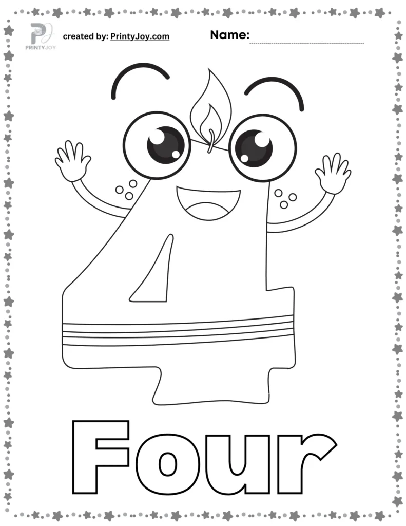 Numbers Coloring Pages 1-10 Free Printables