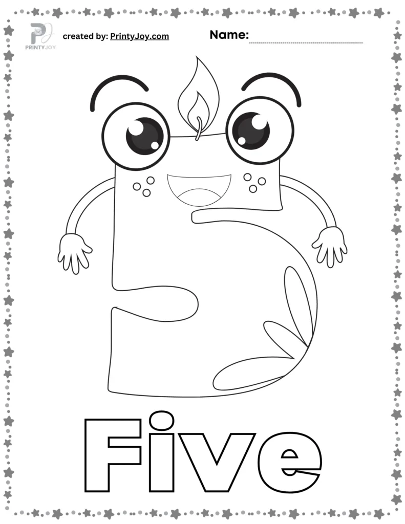 Numbers Coloring Pages 1-10 Free Printables
