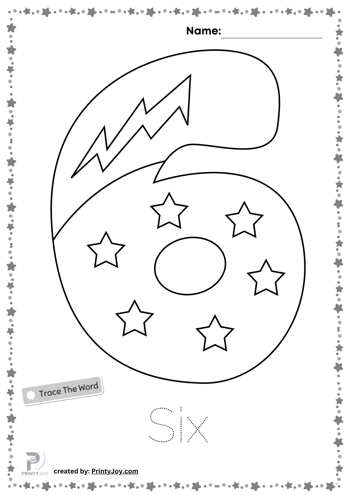 Coloring Page of Numbers 1-10