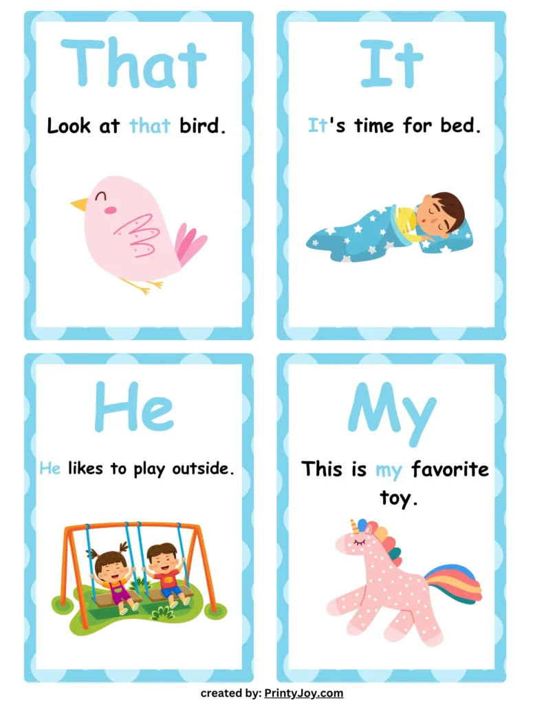 Sight Word Practice Cards Free Printables
