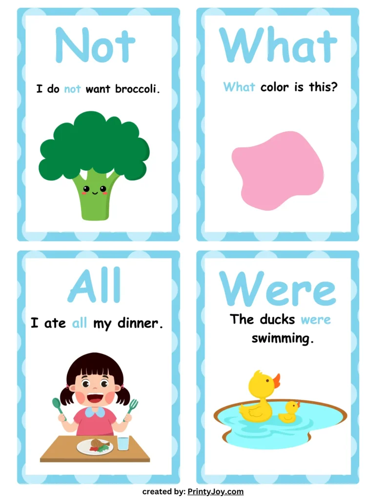 sight words flashcards free download