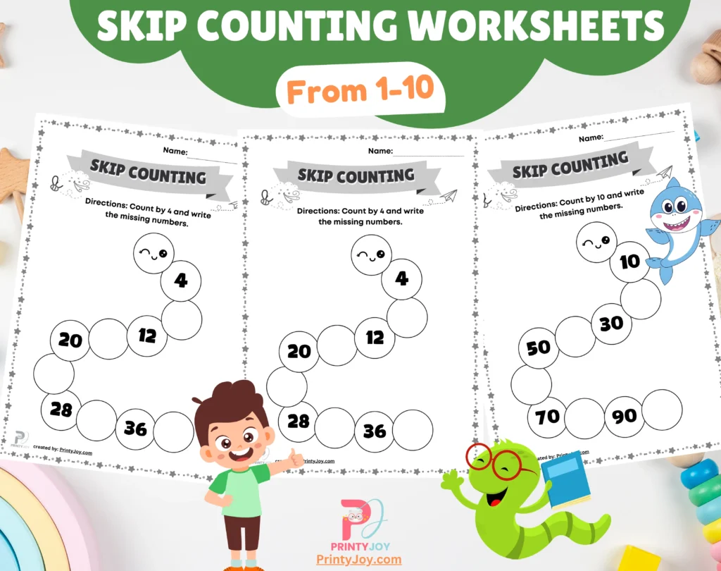 Skip Counting Worksheets Free Printables