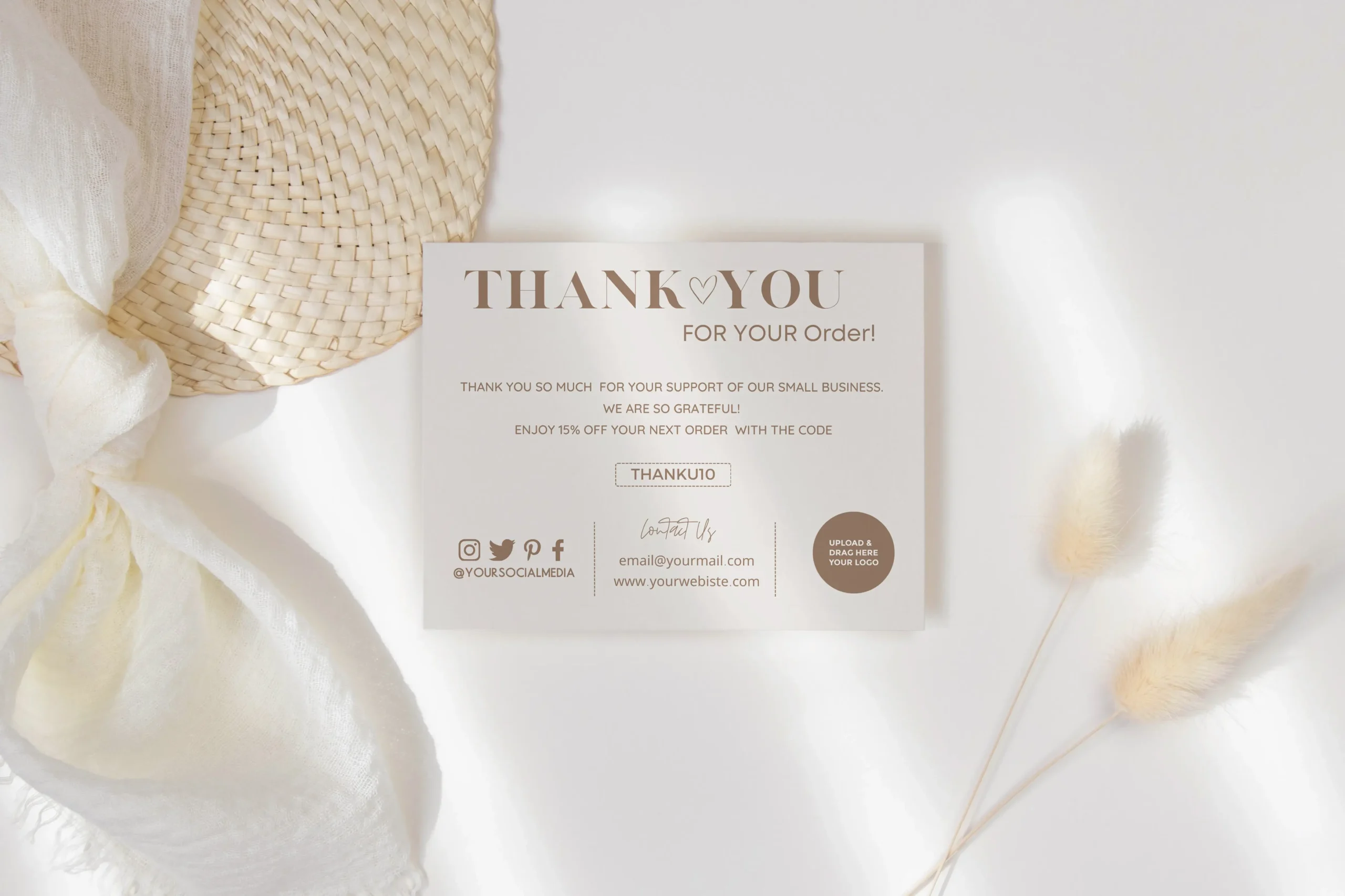 Thank You For Your Order Card Printable Free