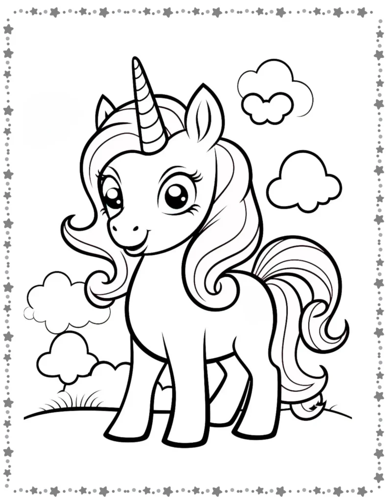 Unicorn coloring pages for kids free printables pdf