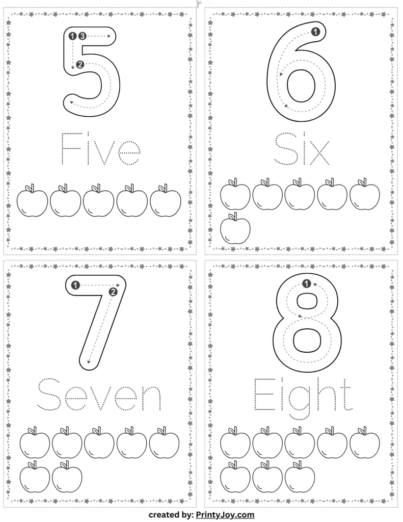 Numbers 1-20 Flashcards Free Printables