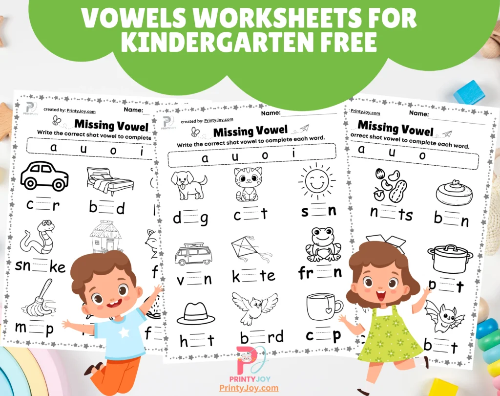 Vowels Worksheets For Kindergarten Free
