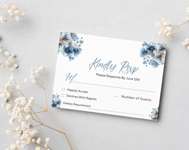 Wedding RSVP Card Wording Template