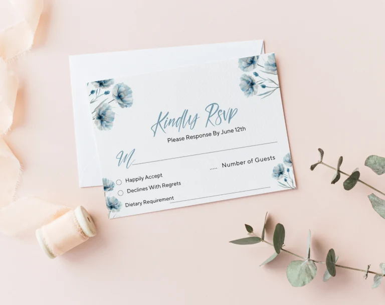 Wedding RSVP Form Online Free