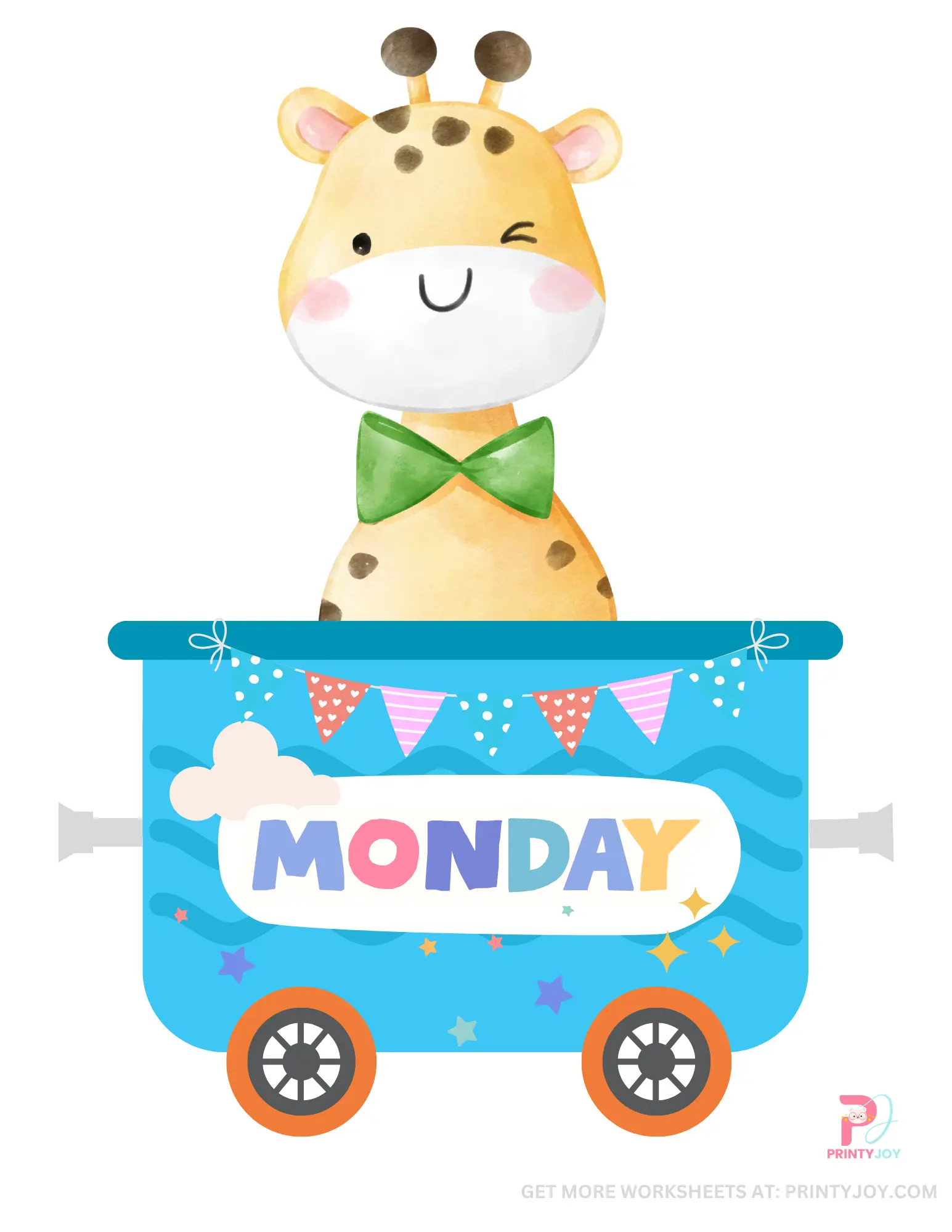 Days of The Week Flashcards For Kids