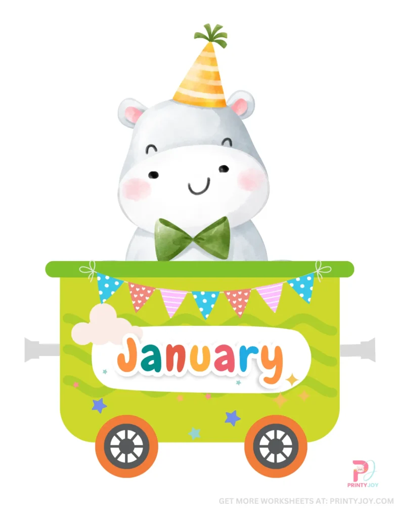 Months of The Year Flashcards Printable Free