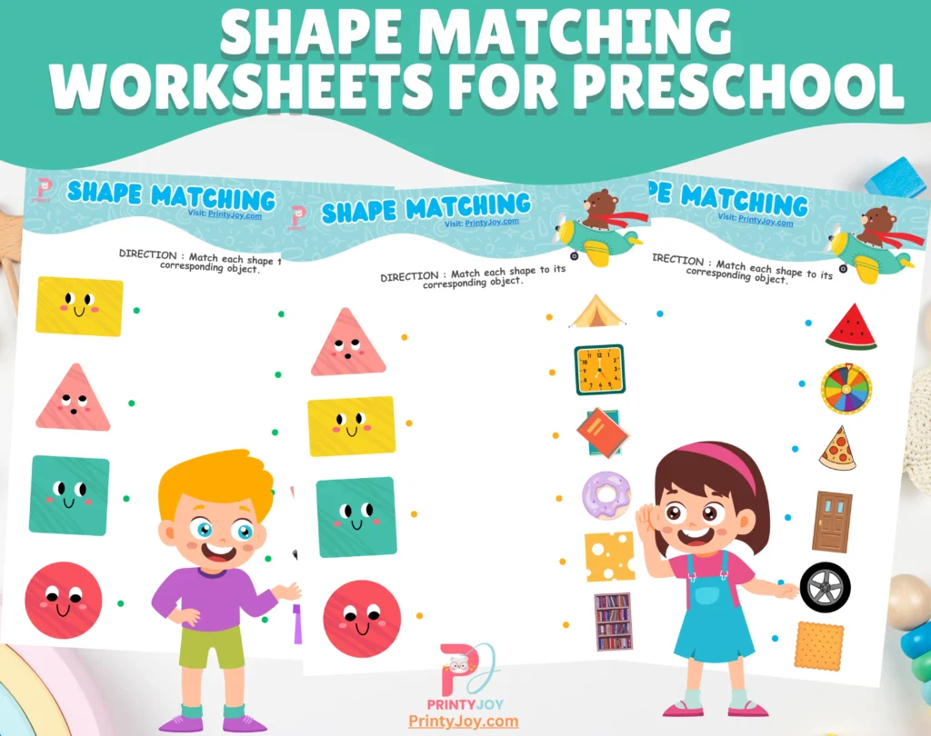 Shape Matching Worksheets For Preschool