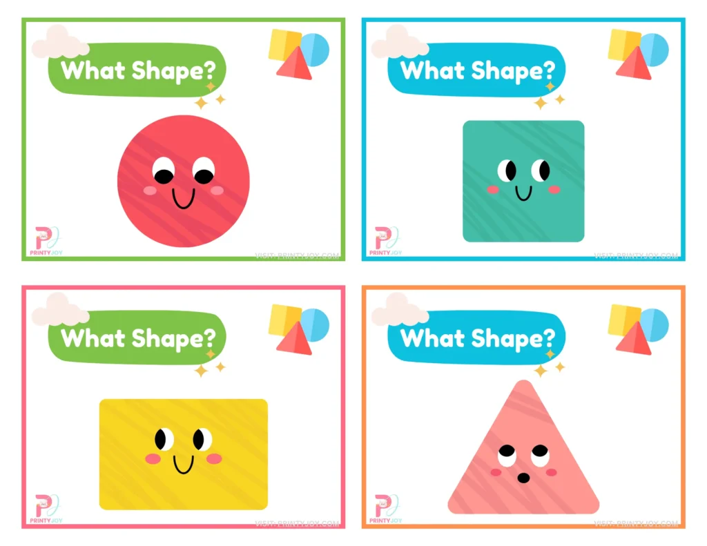 Shapes Flashcards Printable Free