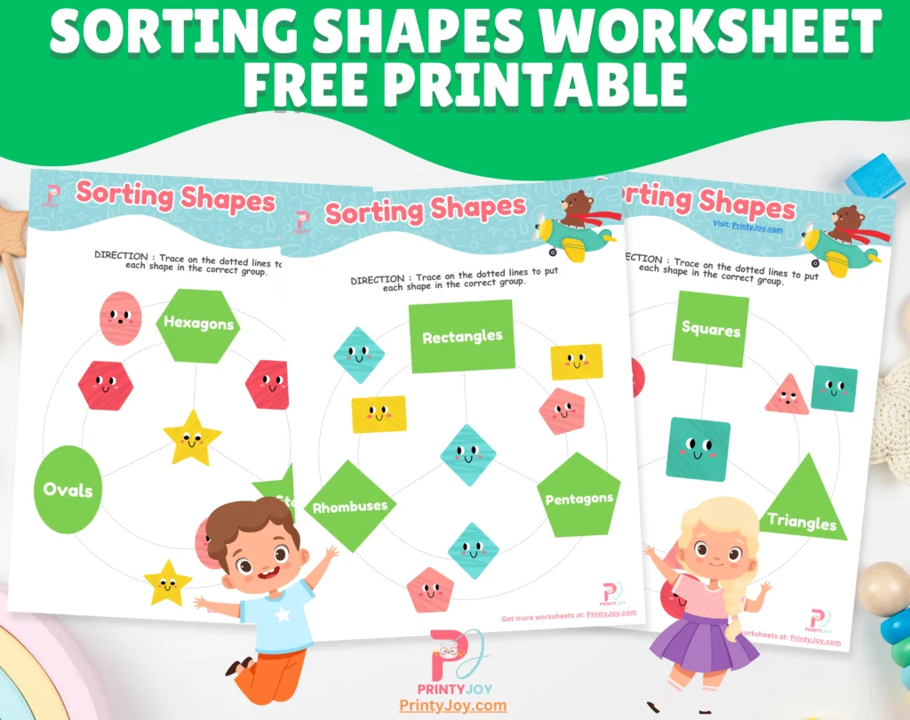Sorting Shapes Worksheet Free Printable