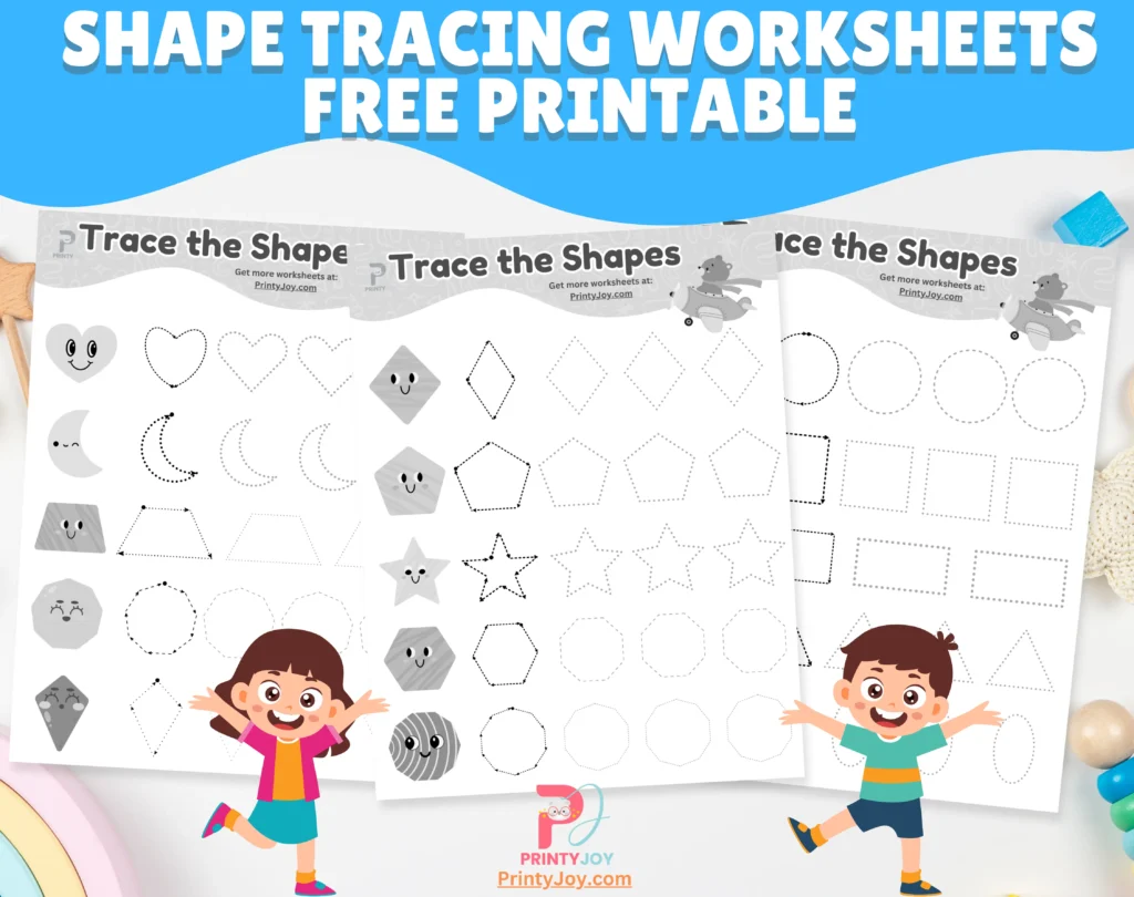 Shape Tracing Worksheets Free Printable