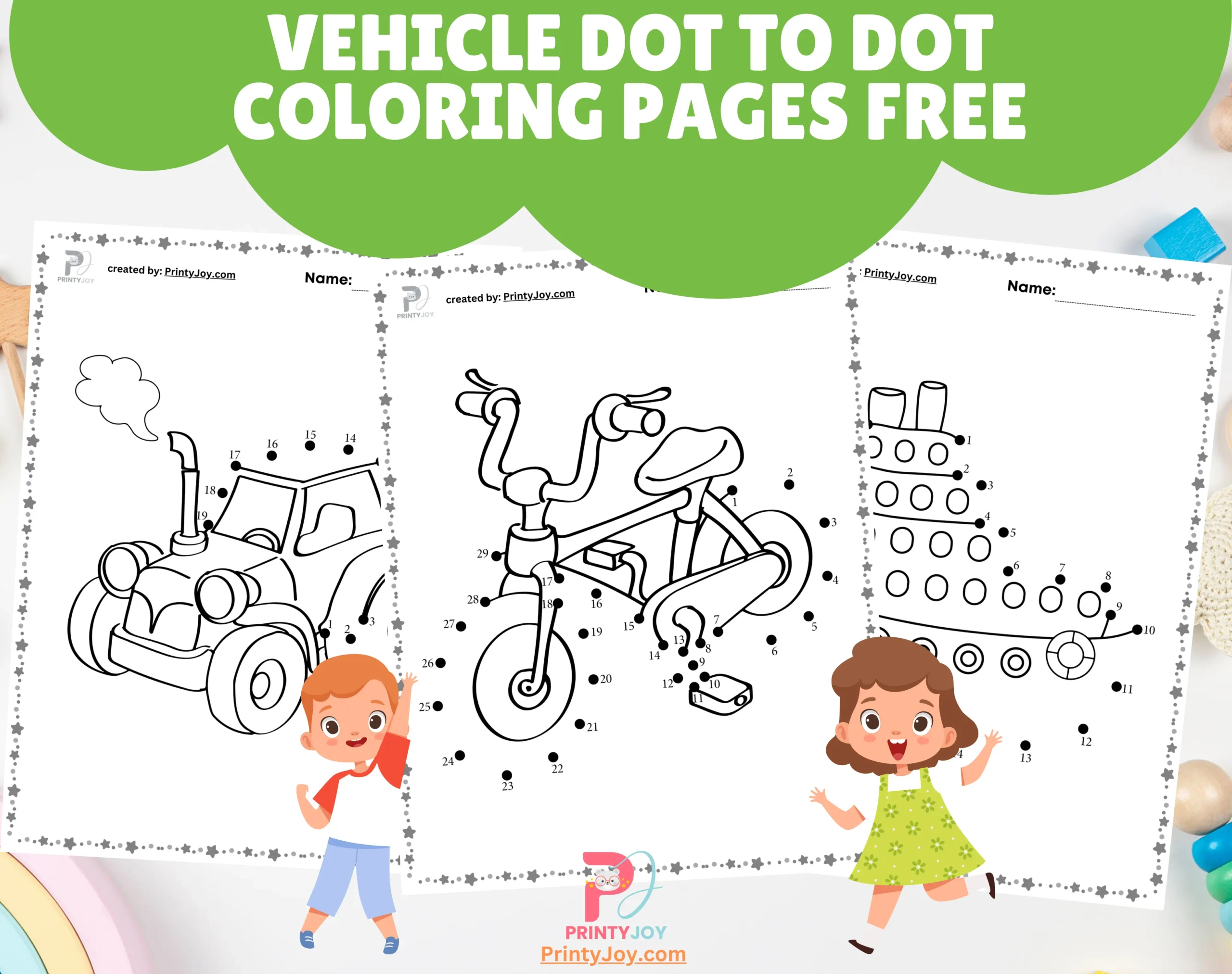 Dot To Dot Printables For Kids Free