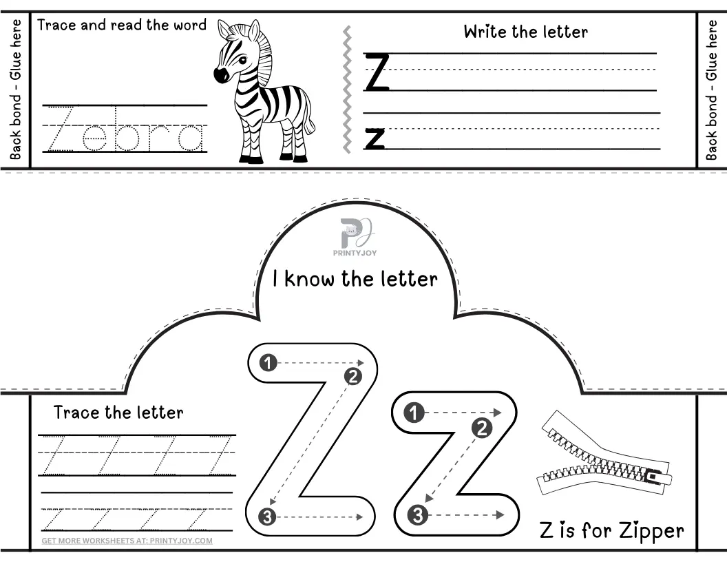 Letter hats for kindergarten printable