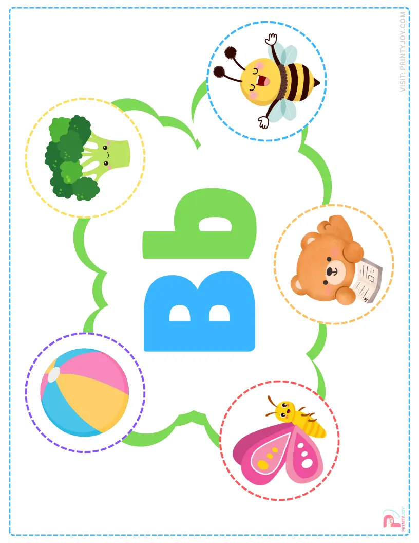 Alphabet Letters with Pictures Free Printable