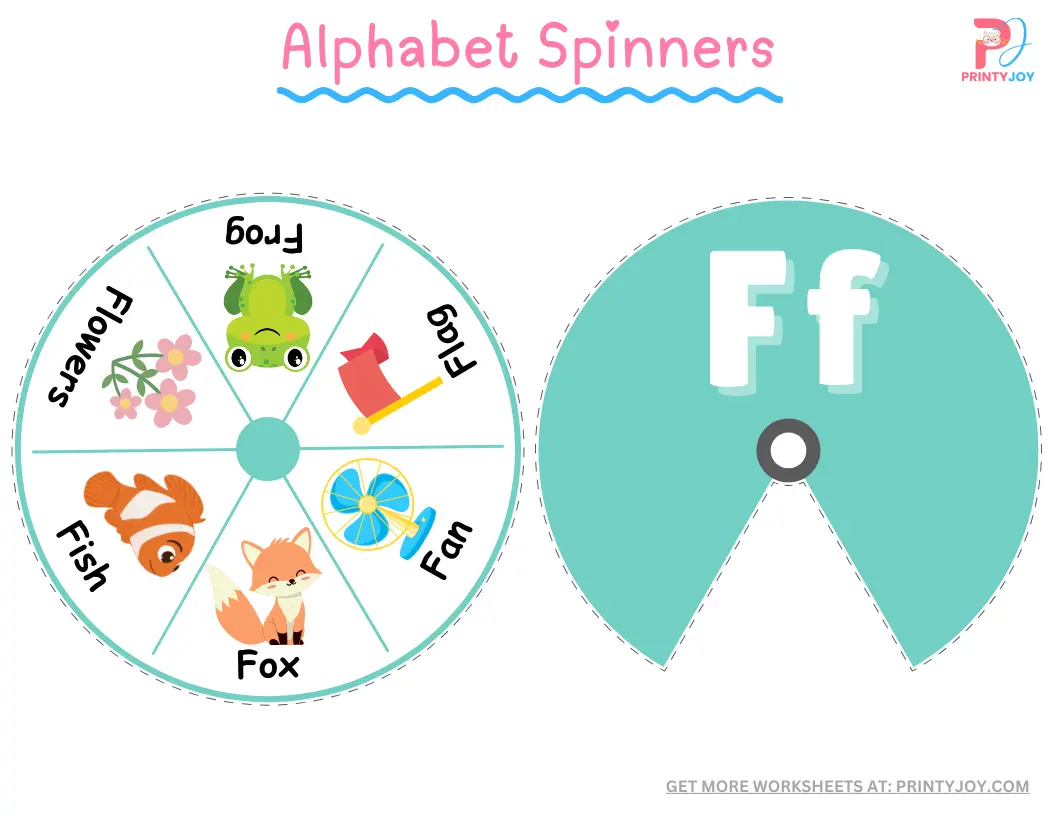 Alphabet Spinners Free Printable