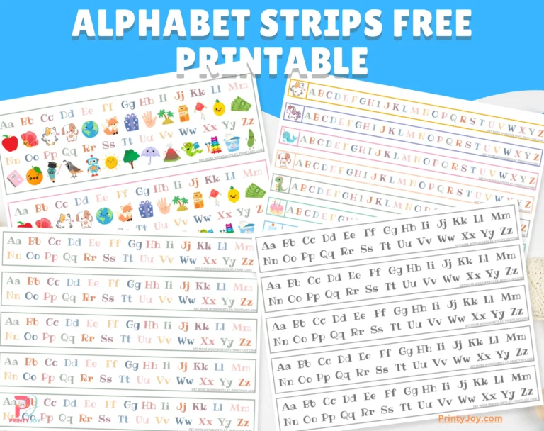 Alphabet Strips Free Printable