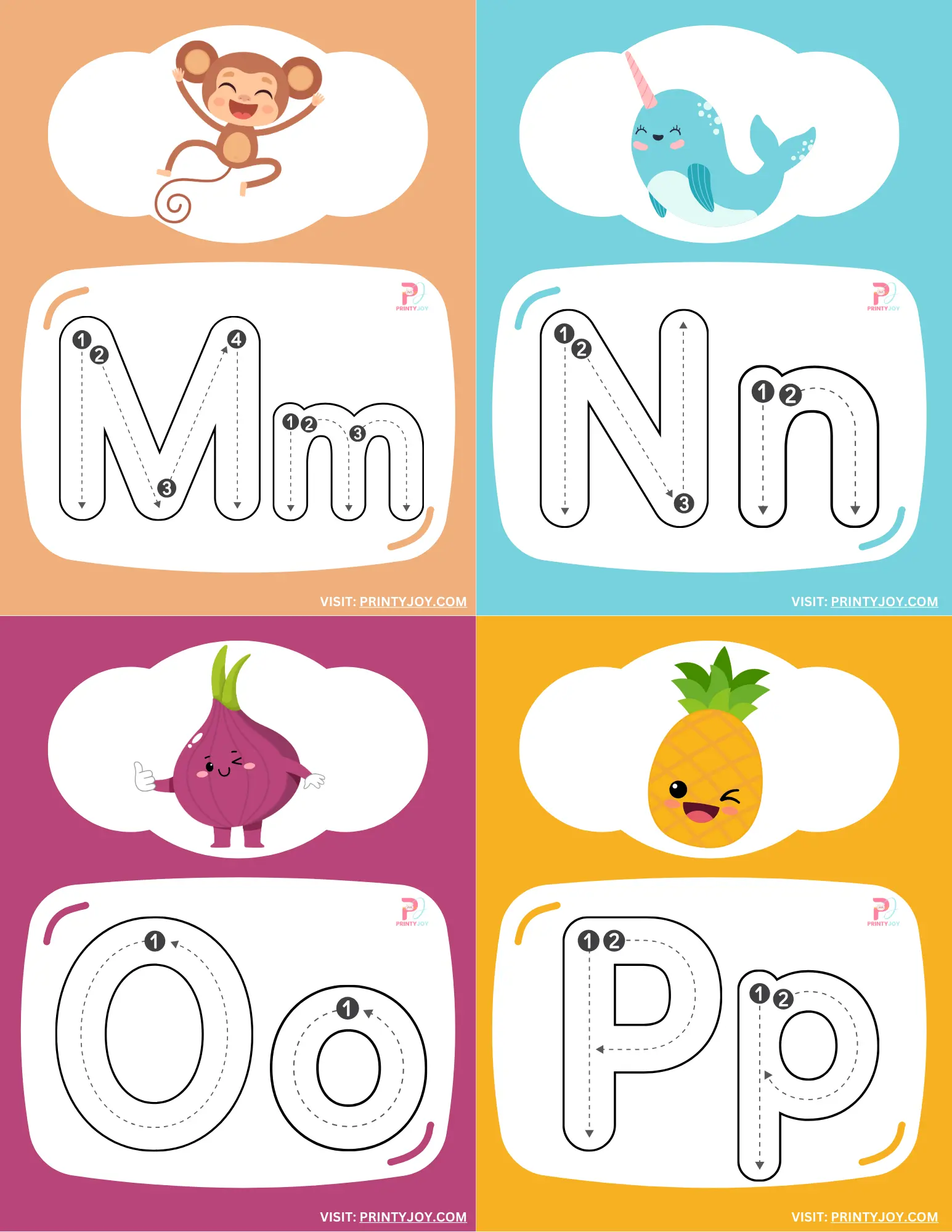 Alphabet Tracing Cards Free Printable