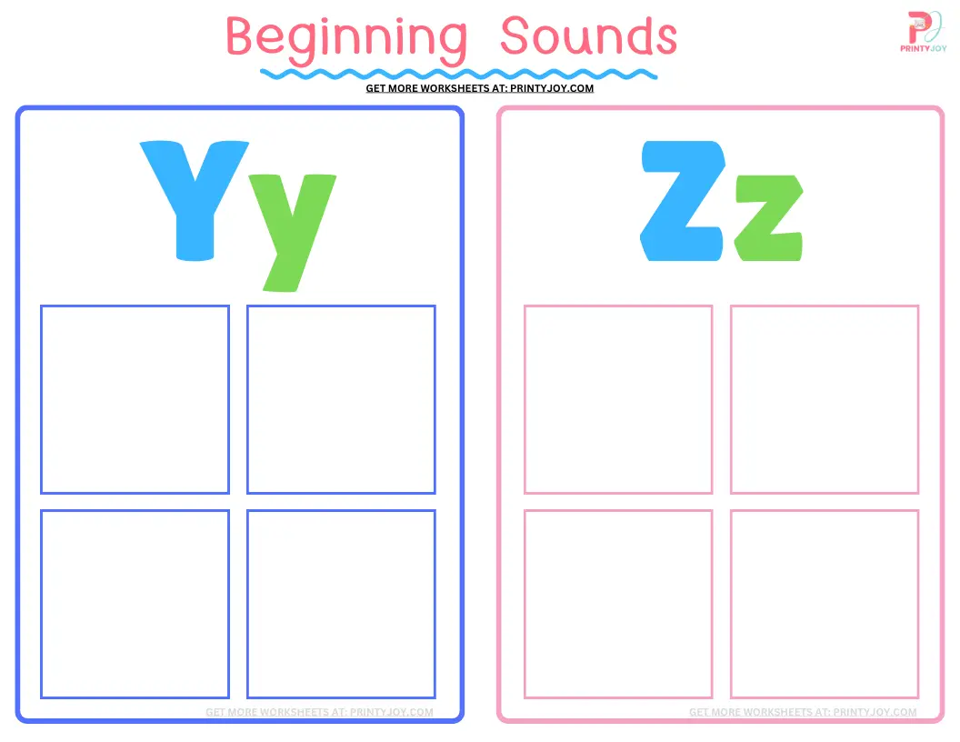 Beginning Sounds Worksheets for Kindergarten Free