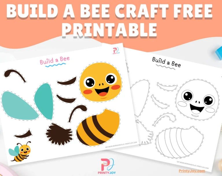 Build a Bee Craft Free Printable