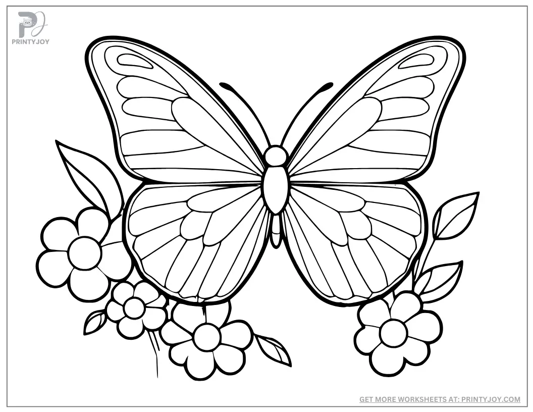 butterflies coloring pages free printable