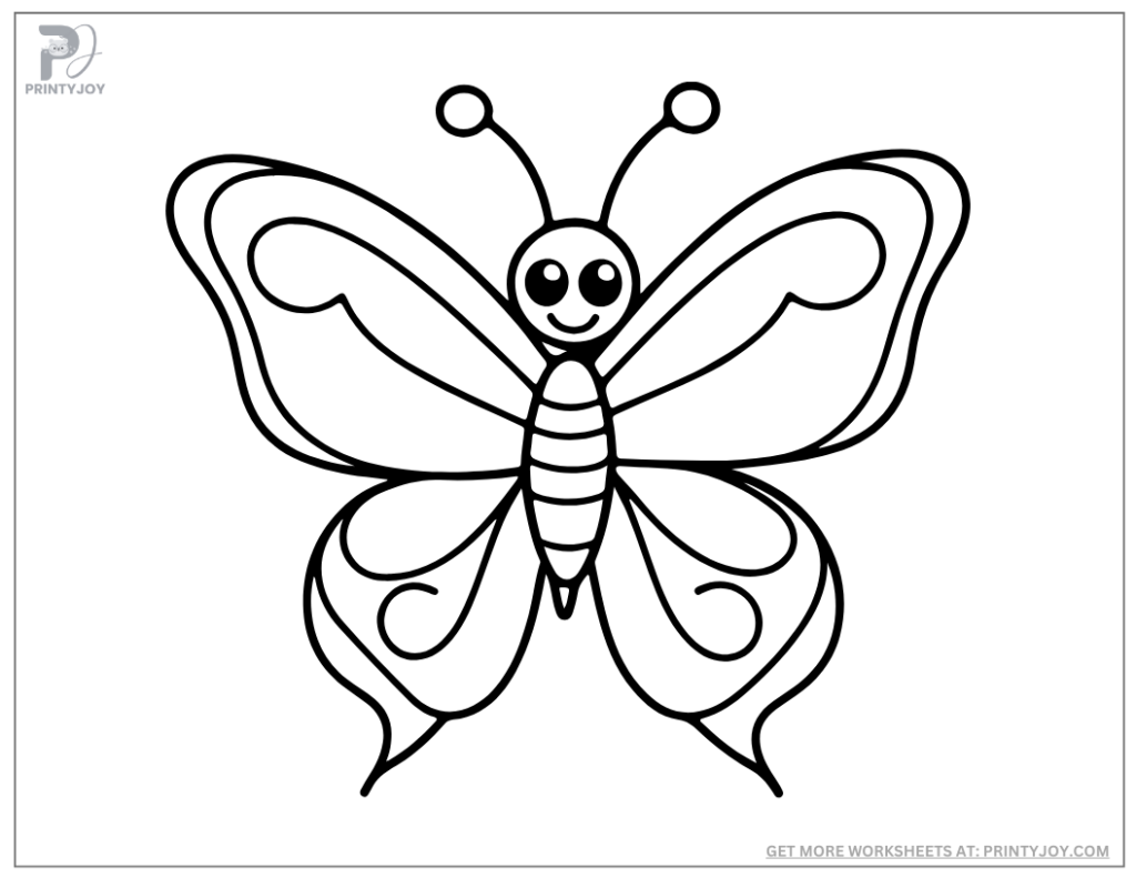 Butterfly Coloring Pages Free Printable