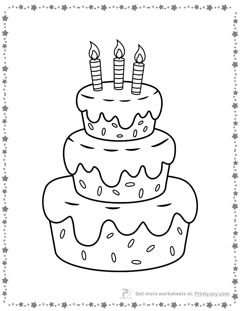 coloring pages of cakes