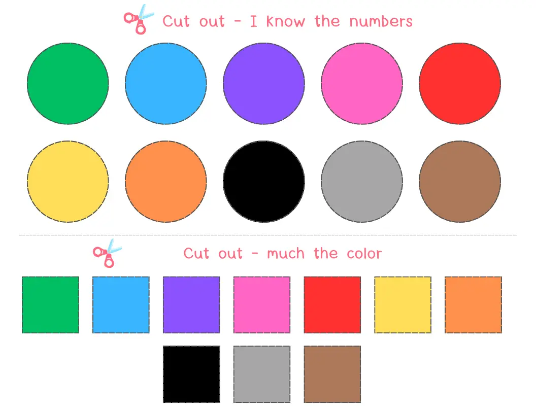 Color Activities For Preschool Printable Free