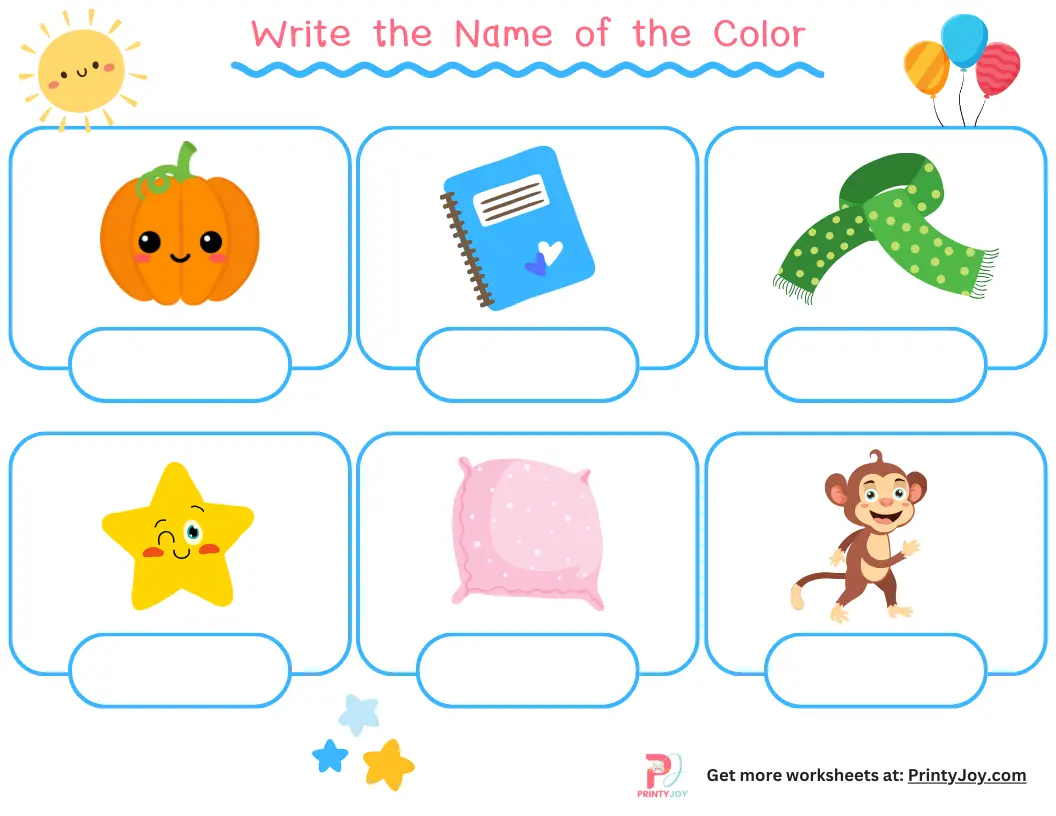 Color activities for toddlers free printable