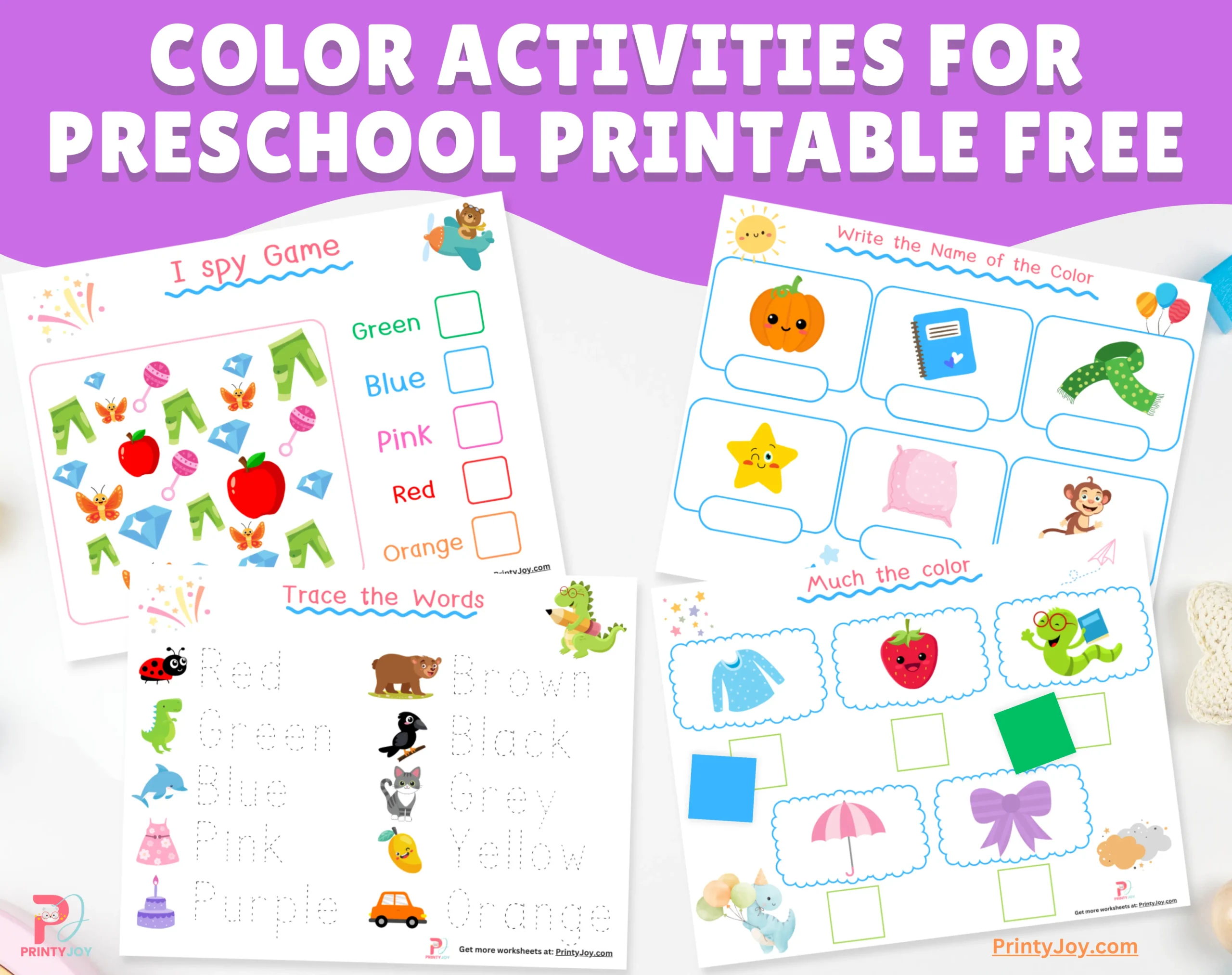 Color Activities For Preschool Printable Free