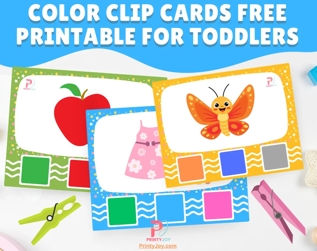 Color Clip Cards Free Printable For Toddlers