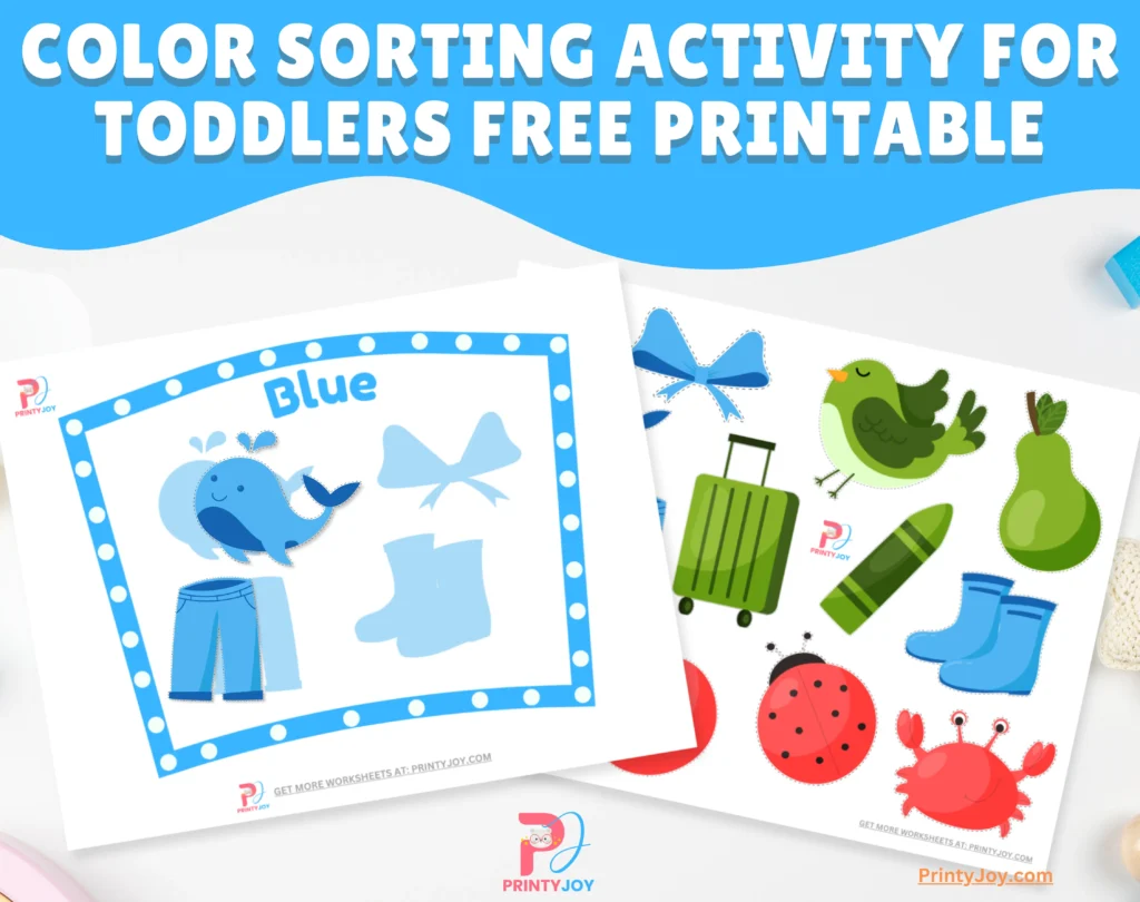Color Sorting Activity for Toddlers Free Printable