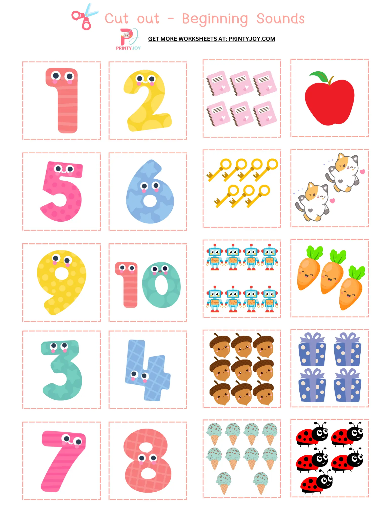 Counting Activity For Preschoolers Free Printable