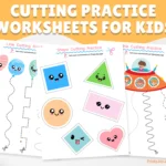 Cutting Practice Worksheets for Kids