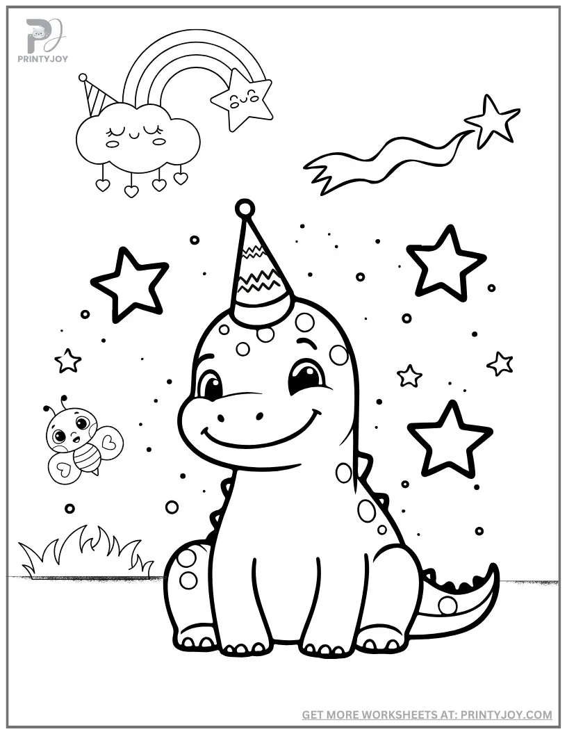 coloring page of baby dinosaur, Dinosaur Coloring Pages Free Printable