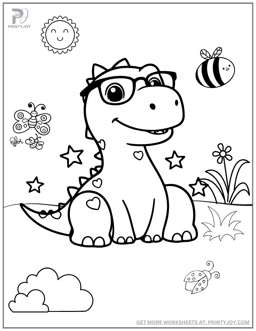 coloring picture of t-rex dinosaur, Dinosaur Coloring Pages Free Printable