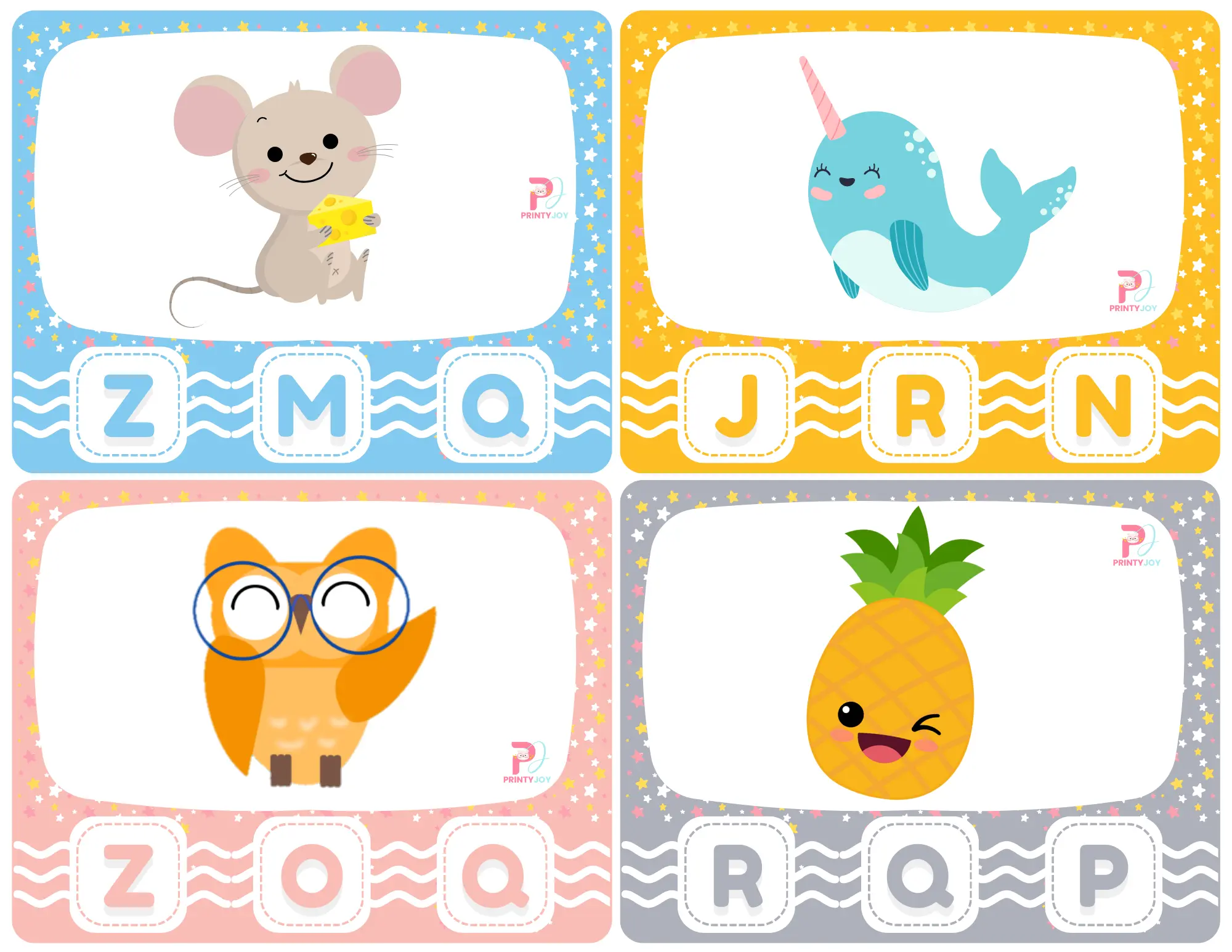 Free Beginning Sounds Clip Cards Printable